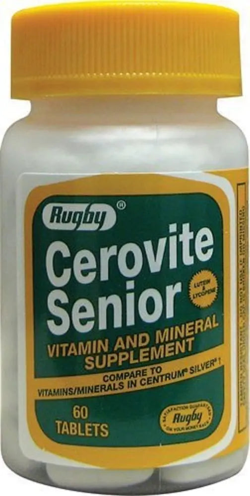 Rugby Cerovite Senior 60 CT (3 Pack) RUGBY LABORATORIES uk supplements