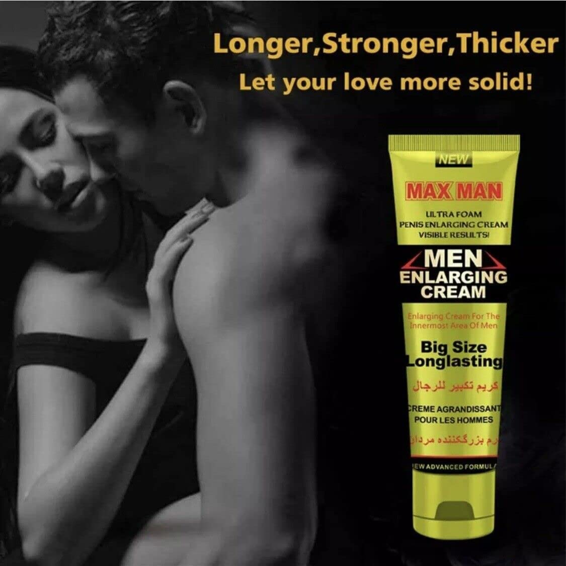 Male Enlargemenet Cream, Men Private Part Enalrgement Essential Cream Men's Energy Screum Larger FunDiscount shop uk supplements