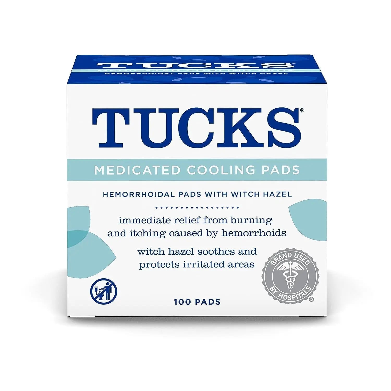 TUCKS Medicated Cooling Pads, 100 Count – Hemorrhoid Pads with Witch Hazel, Cleanses Sensitive Areas, Protects from Irritation, Hemorrhoid Treatment, Medicated Pads Used by Hospitals TUCKS uk supplements