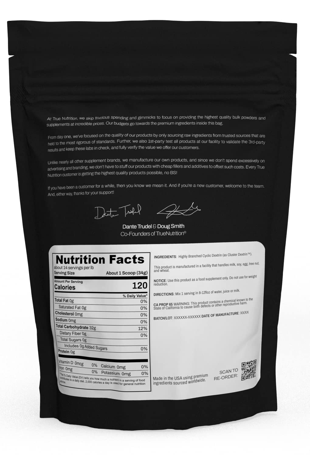 True Nutrition - Highly Branched Cyclic Dextrin - Carbohydrate Powder for Sustained Intra-Workout Energy, Enhanced Post-Workout Muscle Recovery True Nutrition uk supplements
