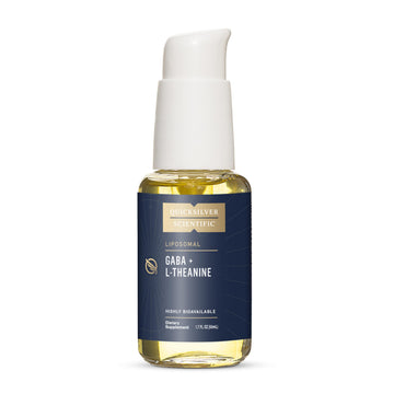 Quicksilver Scientific Liposomal GABA + L Theanine - Calm, Stress Response & Brain Support - Bioavailable GABA Supplement with L Theanine 100mg (1.7oz/50ml) Quicksilver Scientific uk supplements