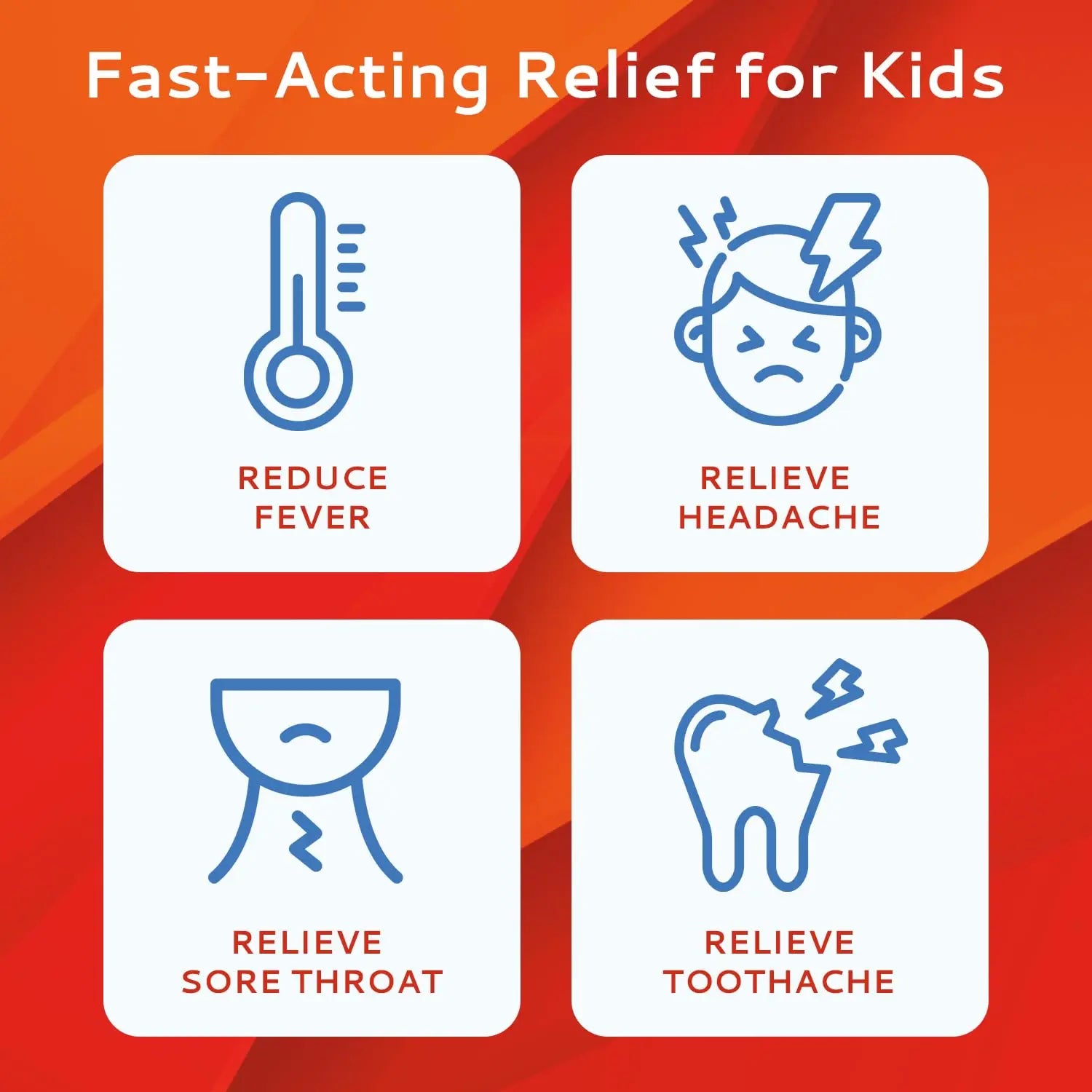 CALMOUR Children's Acetaminophen 36 Strips | Pain Reliever & Fever Reducer | Fast-Acting Support for Cold & Flu Symptoms | Oral Chewable Strips for Kids Ages 2-9 | Travel Size, Orange Flavor CALMOUR uk supplements