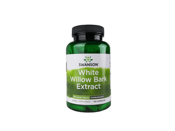 Swanson White Willow Bark Extract - Promotes Joint Support and Muscle Relief - Standardized to 15% Salicin - Natural Supplement with No Stomach Irritation - (120 Capsules, 500mg Each) Swanson uk supplements