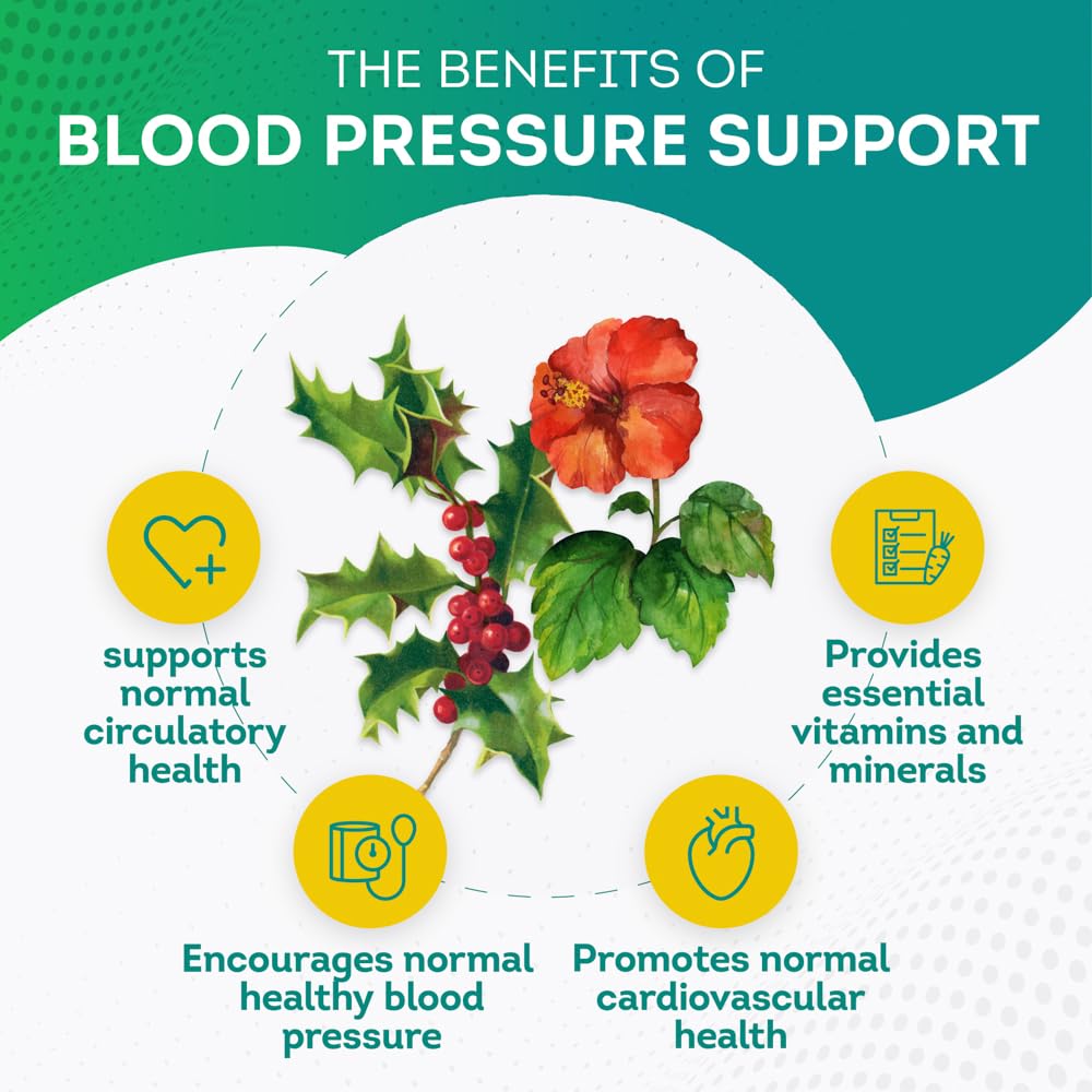 PurePremium Blood Pressure Support Supplement with Hawthorn, Hibiscus & Garlic PurePremium Supplements uk supplements