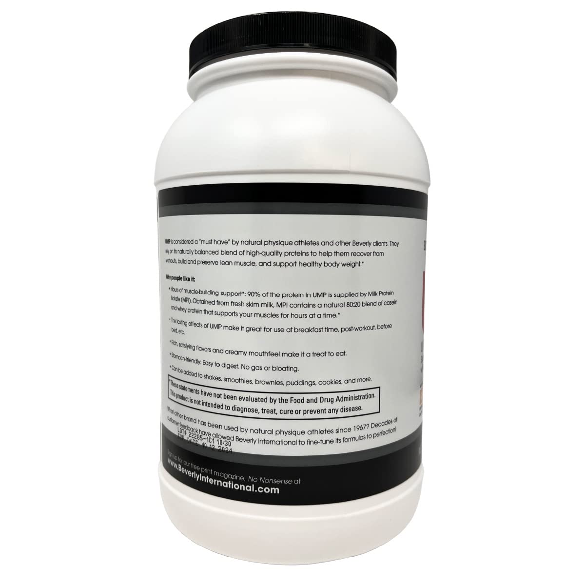 Beverly International UMP Protein Powder, Graham Cracker. Unique Whey-Casein Ratio Beverly International uk supplements