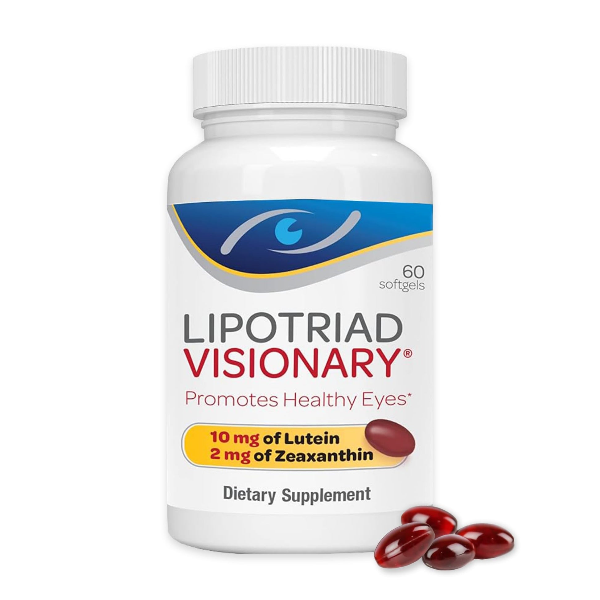 Lipotriad Visionary Eye Vitamins – 60 Capsules – Lutein and Zeaxanthin Supplements with Other AREDS 2® Ingredients to Support Eye Health Lipotriad uk supplements