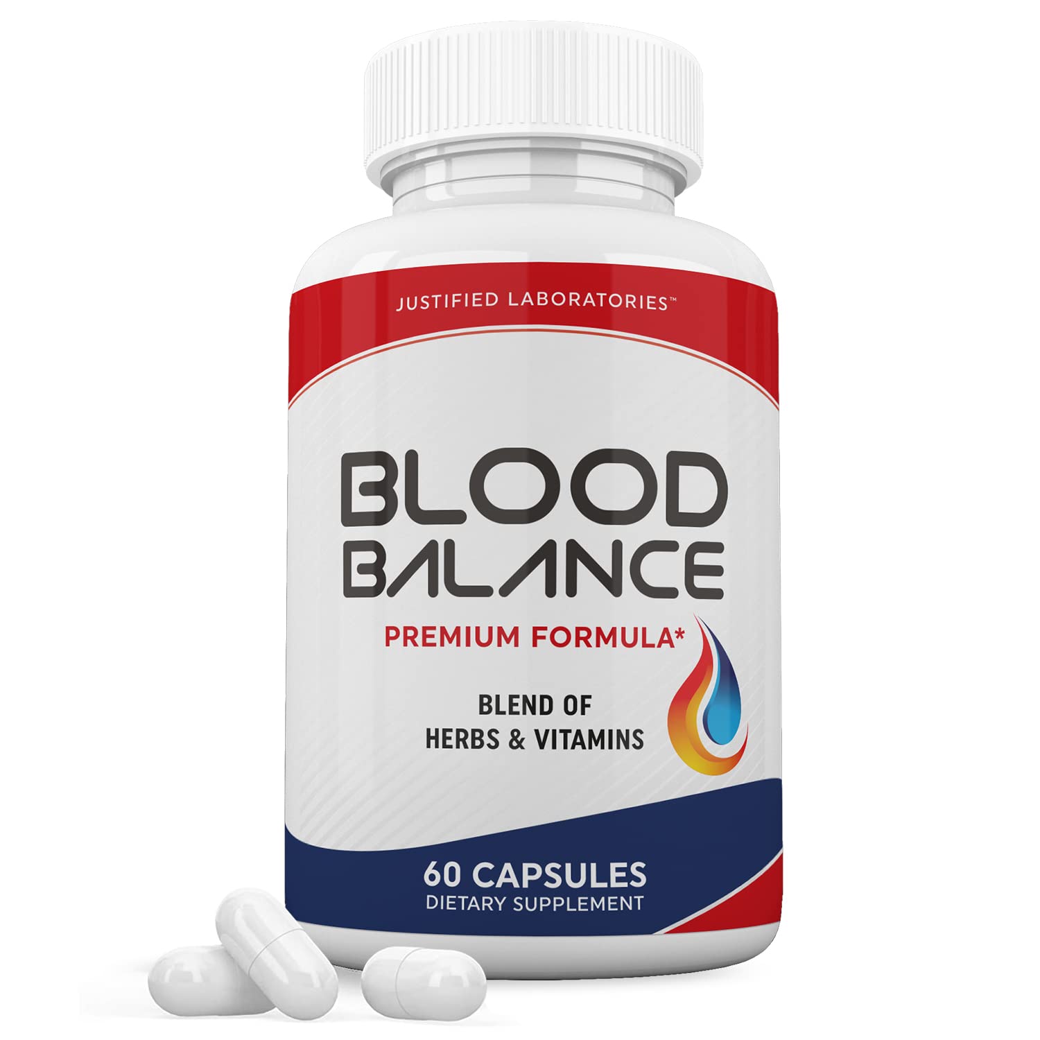 Blood Balance Advanced Formula 620MG Formula Supplement Pills 60 Capsules Justified Laboratories uk supplements