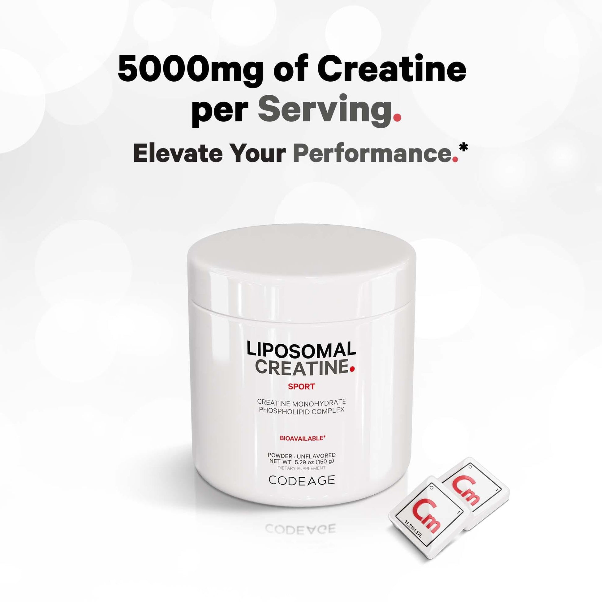 Codeage Liposomal Creatine Powder Supplement, Pure Creatine Monohydrate 5000mg, Pre Workout & Post Workouts - Unflavored Creatine, Micronized Creatine Powder - Creatinine for Sports - 30 Servings Codeage uk supplements