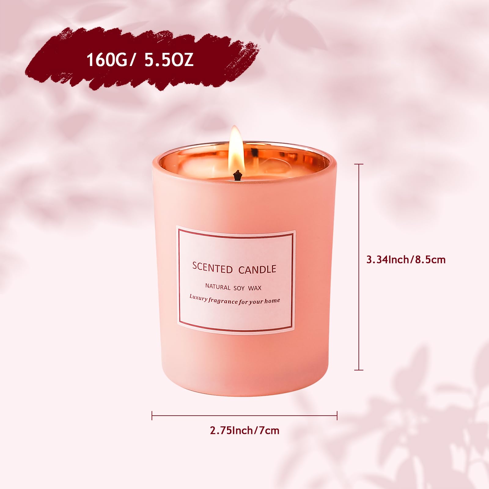 POWSHELF Scented Candle Gifts for Women, Bathroom Decor Candle for Home Scented, 5.5 Oz Jar POWSHELF uk supplements