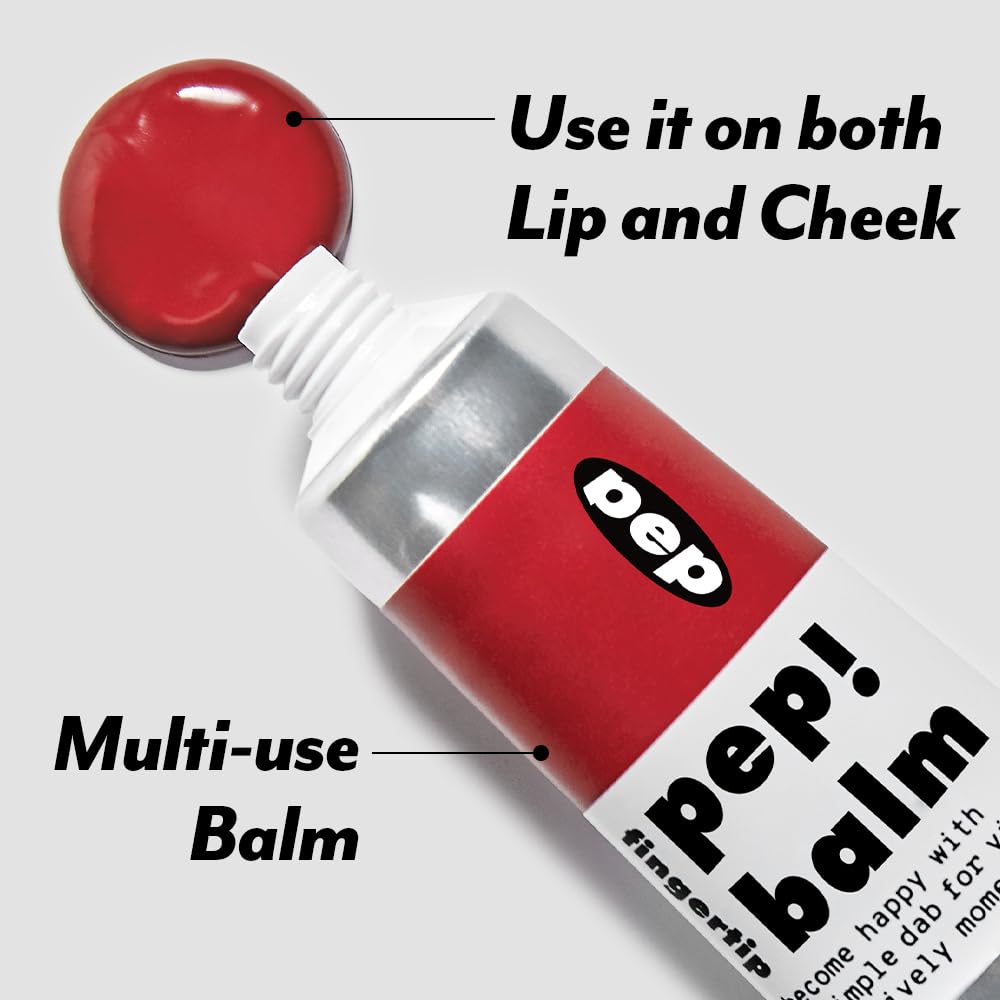 I'M MEME Lip and Cheek Tint - PepBalm 001 Recharger | Wtih Shea Butter, Gift, Liquid Blush, Travel-Friendly, Highly Pigmented, Non-Drying, Sheer Balm Gross Tint, 0.52 Oz I'M MEME uk supplements