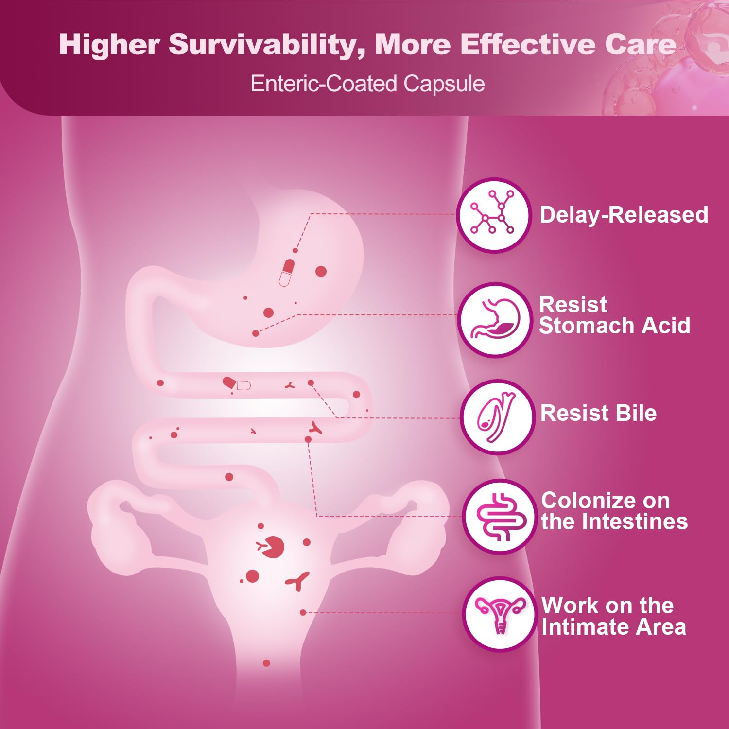 NATURE TARGET Probiotics for Women Urinary Tract Health with D Mannose & Cranberry - 60 Billion CFUs Vaginal Probiotics for Digestive Health, UTI & PH Balance with Prebiotics - 90 Capsules NATURE TARGET uk supplements