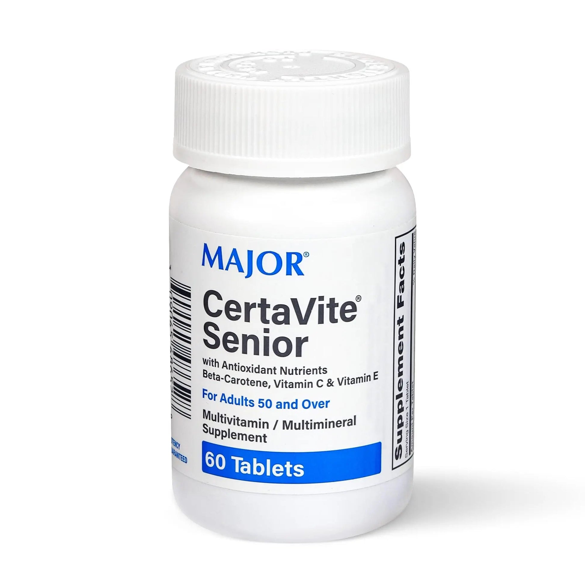 MAJOR CertaVite Senior Multivitamin with Antioxidants – Multivitamin for Women and Men with Beta-Carotene, Iron MAJOR uk supplements