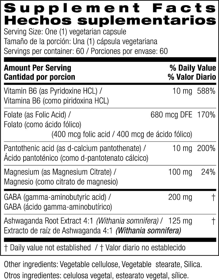 Bio Nutrition Stress Wellness with Ashwagandha, 60 Vegetarian Capsules Bio Nutrition uk supplements