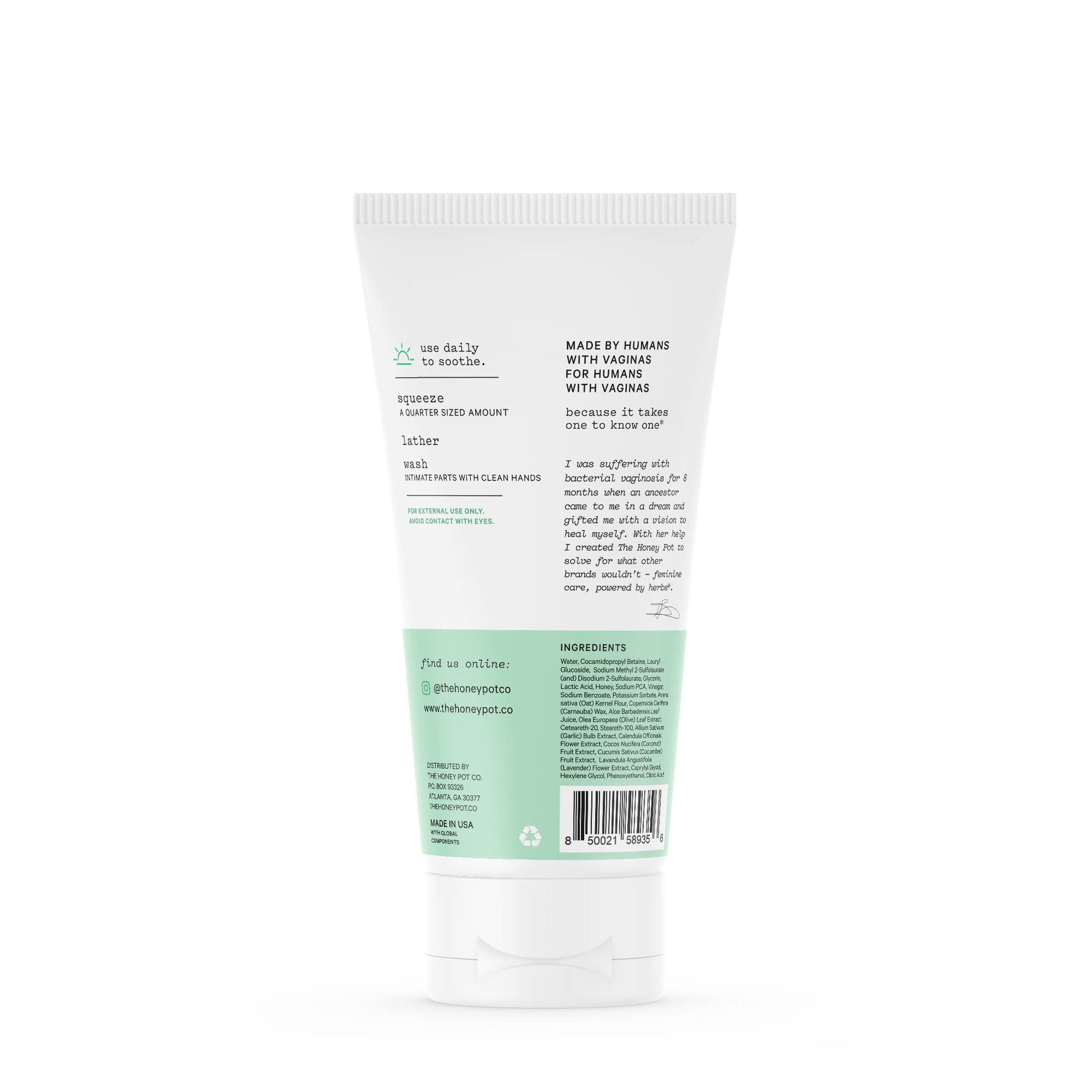 The Honey Pot Company - Anti-Itch Soothing Colloidal Oatmeal Wash - Plant Derived Feminine Care The Honey Pot Company uk supplements