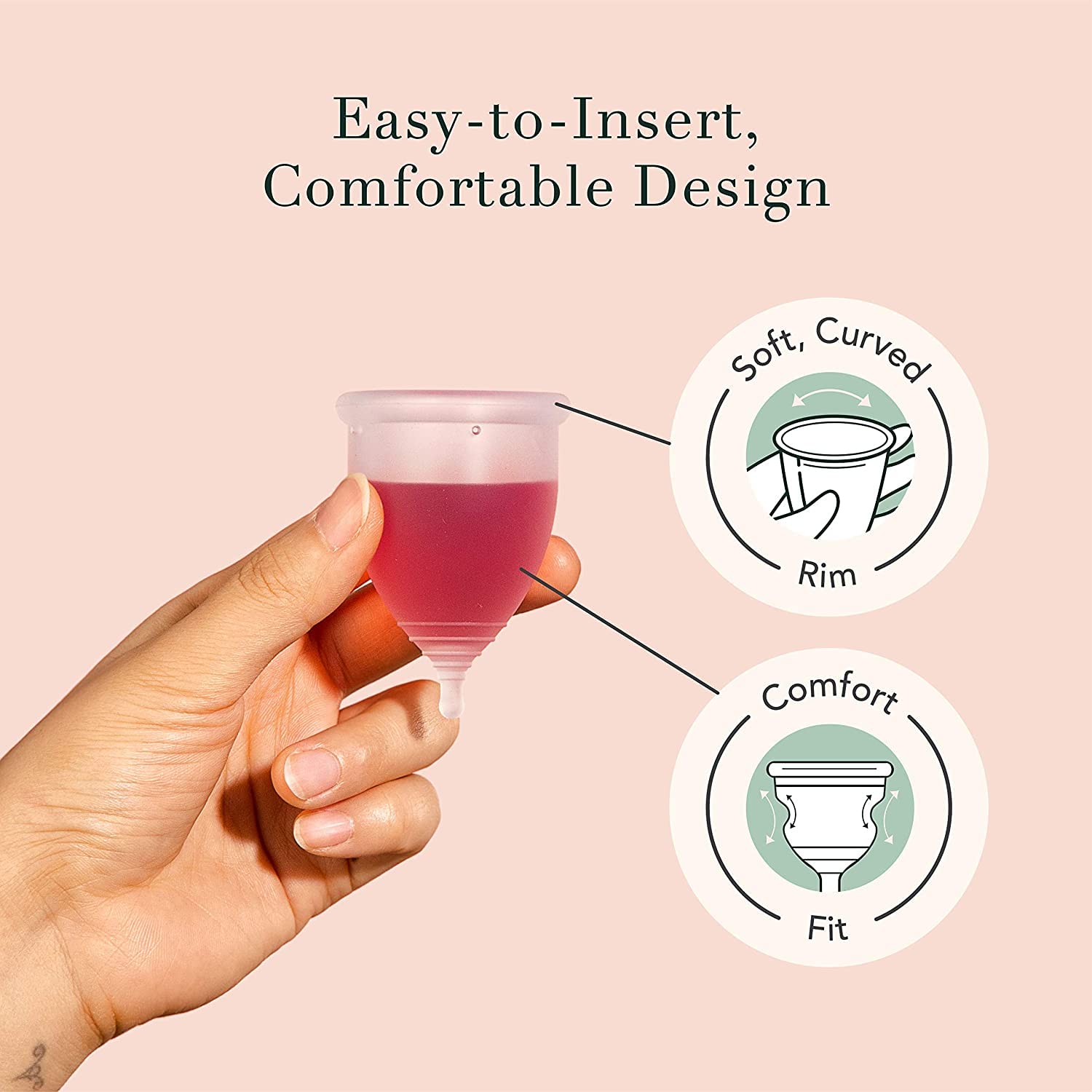Rael Period Cup, Soft Reusable Menstrual Cups for Women - Medical-Grade Silicone, Period Cups Rael uk supplements