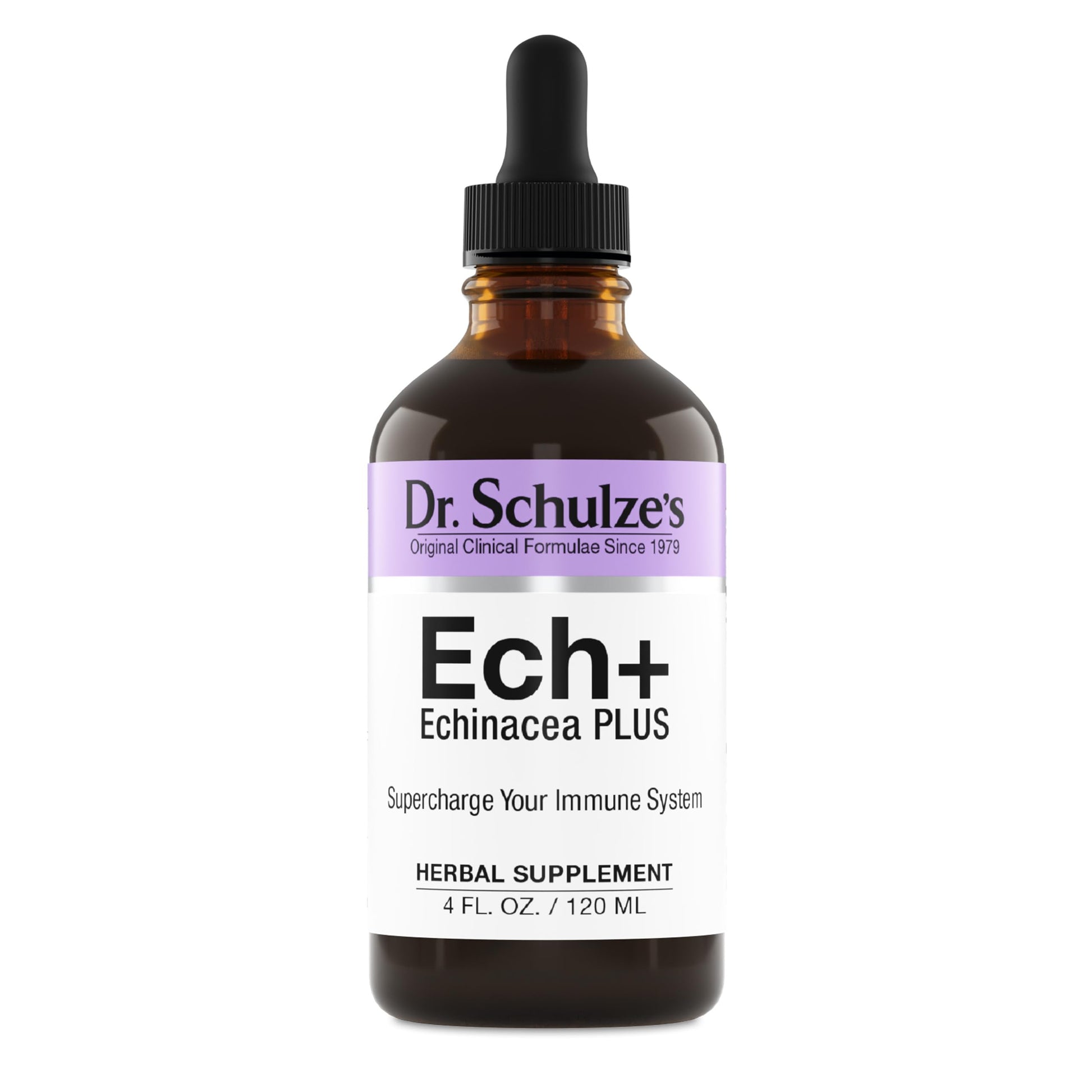 Dr. Schulze's Echinacea Plus | Echinacea Root and Seed | All Organic Extract | Gluten-Free & Non-GMO for Immune System Support | 4 oz Dr. Schulze's uk supplements