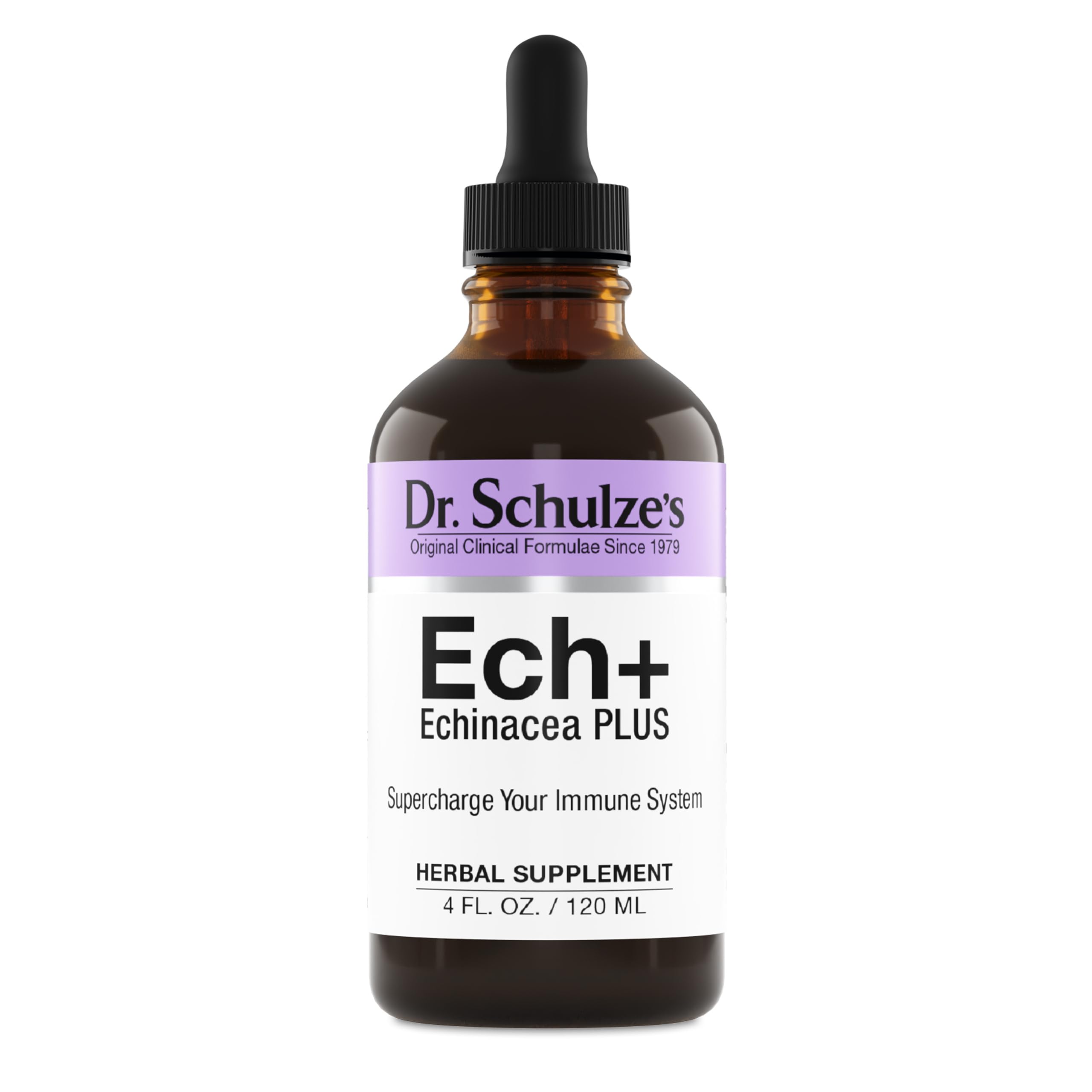 Dr. Schulze's Echinacea Plus | Echinacea Root and Seed | All Organic Extract | Gluten-Free & Non-GMO for Immune System Support | 4 oz Dr. Schulze's uk supplements