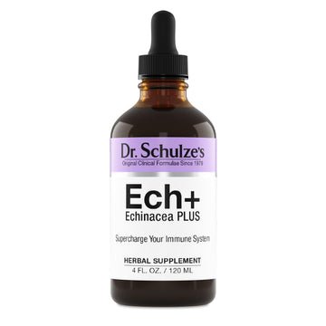 Dr. Schulze's Echinacea Plus | Echinacea Root and Seed | All Organic Extract | Gluten-Free & Non-GMO for Immune System Support | 4 oz Dr. Schulze's uk supplements