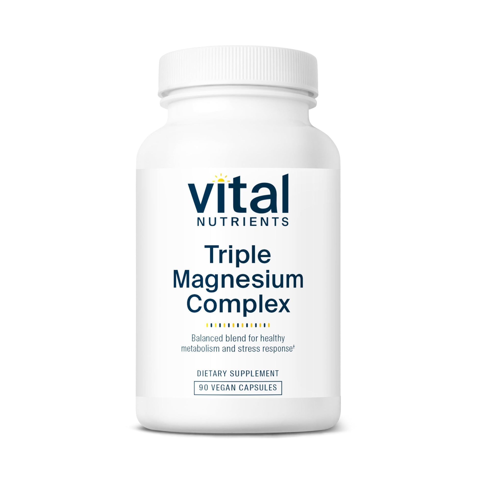 Vital Nutrients Triple Magnesium Complex Supplement | Vegan Magnesium Glycinate, Malate & Oxide 250mg | Easily Absorbed Magnesium Supplement for Stress, Muscle, Heart, Bone Support | 90 Capsules Vital Nutrients uk supplements