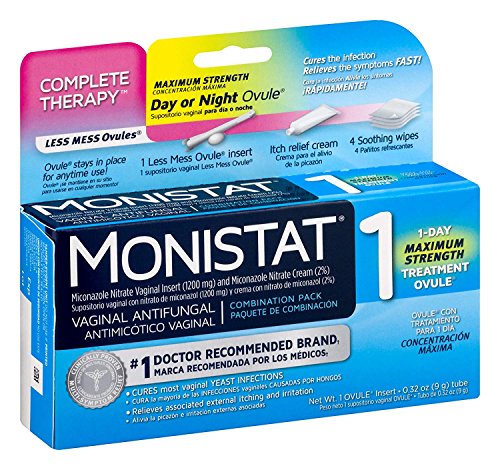 Monistat Combination Pack with 1-Ovule Insert with Applicator and External Cream Monistat uk supplements