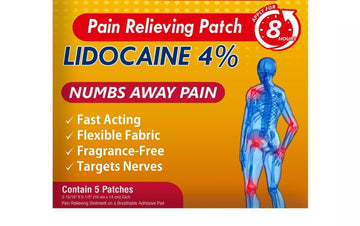 Lidocaine 4% 8-Hour Pain Relief Patch by Akron Pharma FKSD uk supplements