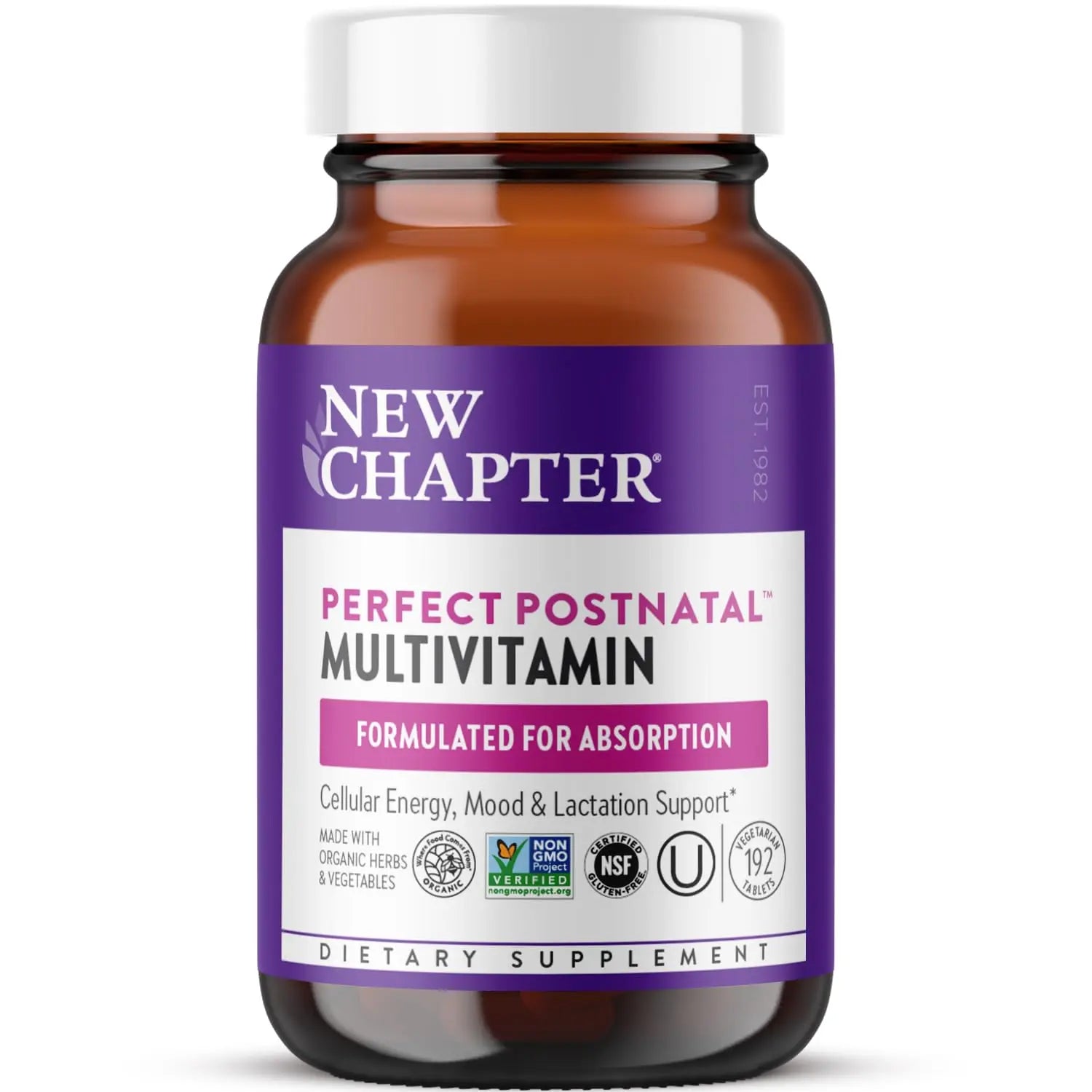New Chapter, Postnatal Vitamins Lactation Supplement, Complete Multivitamin with Fermented Vitamin D3 + B Vitamins New Chapter uk supplements