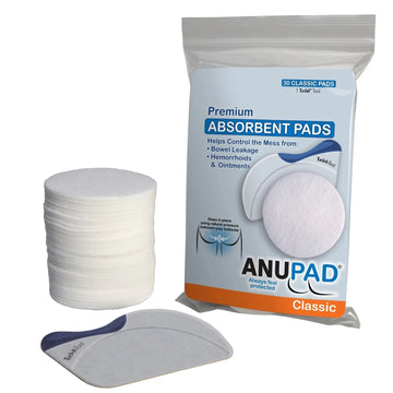 Butts Are Messy - Control The Mess. ANUPAD Premium Absorbent Pads. Confidently Handle Bowel Leakage, Bleeding Hemorrhoids, And The Mess Hemorrhoid Ointments Make. ANUPAD uk supplements