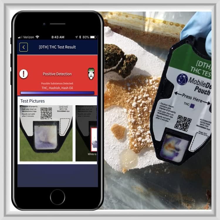 MobileDetect Pouch Residue Detection Multi-Drug Test Kit - Rapid Surface Residue Detector MobileDetect Pouch uk supplements