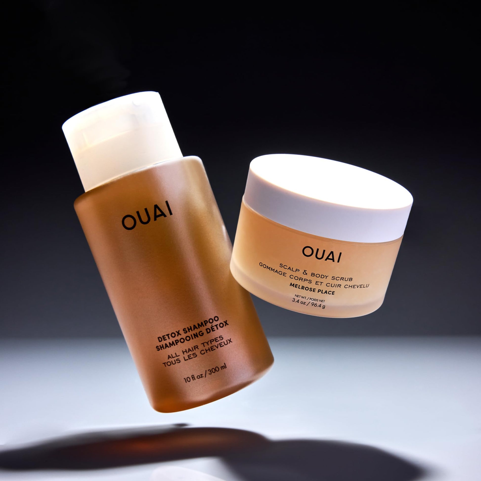 OUAI Hair Care Set - Clarifying Shampoo & Exfoliating Scalp Scrub - Deep Cleansing & Balancing - Hair Care Kit with Detox Shampoo & Travel Size Sugar Scrub for Scalp (2 Count) OUAI uk supplements