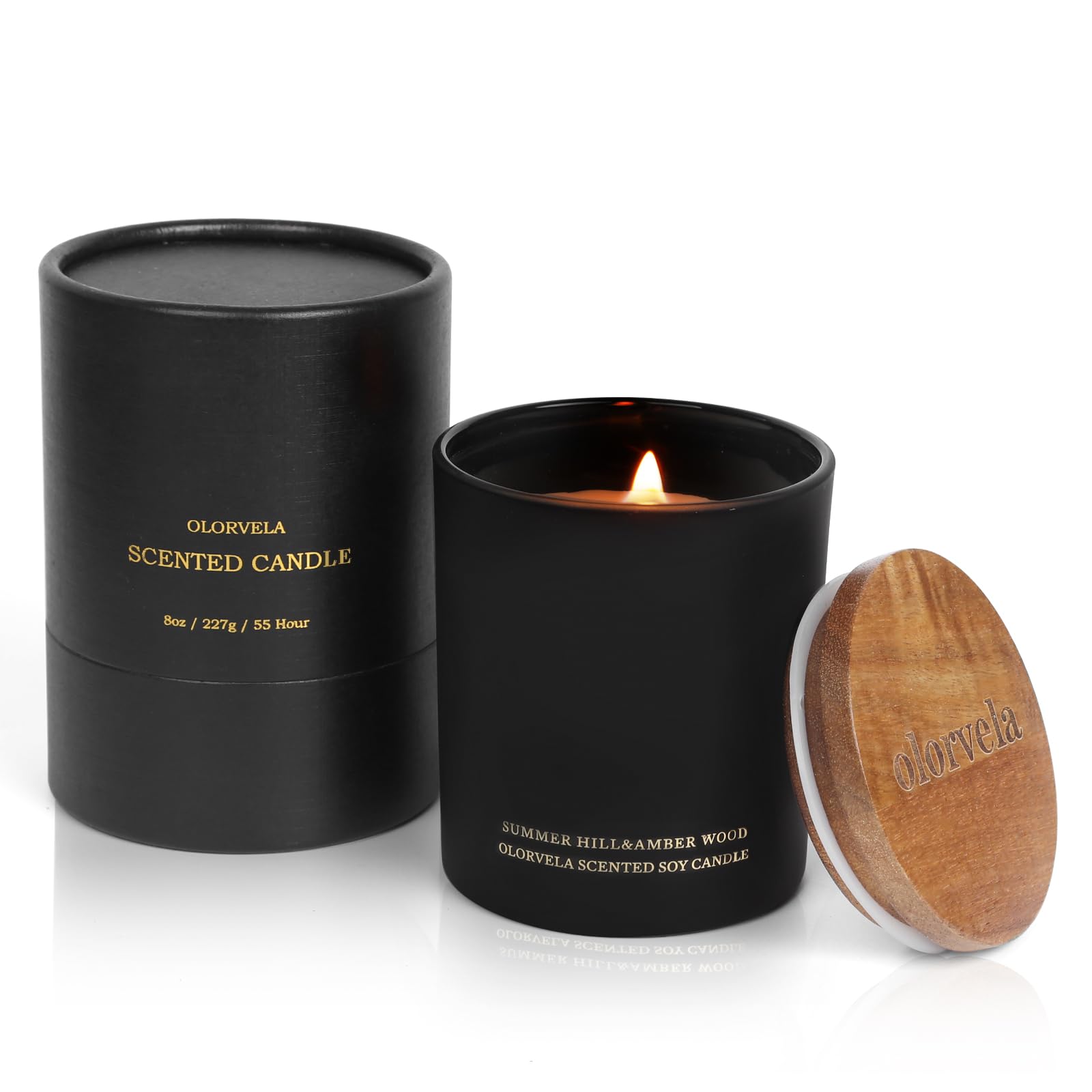 olorvela Candles for Men Wood Wicked Candles for Home Scented Mens Candle Aromatherapy 8oz olorvela uk supplements