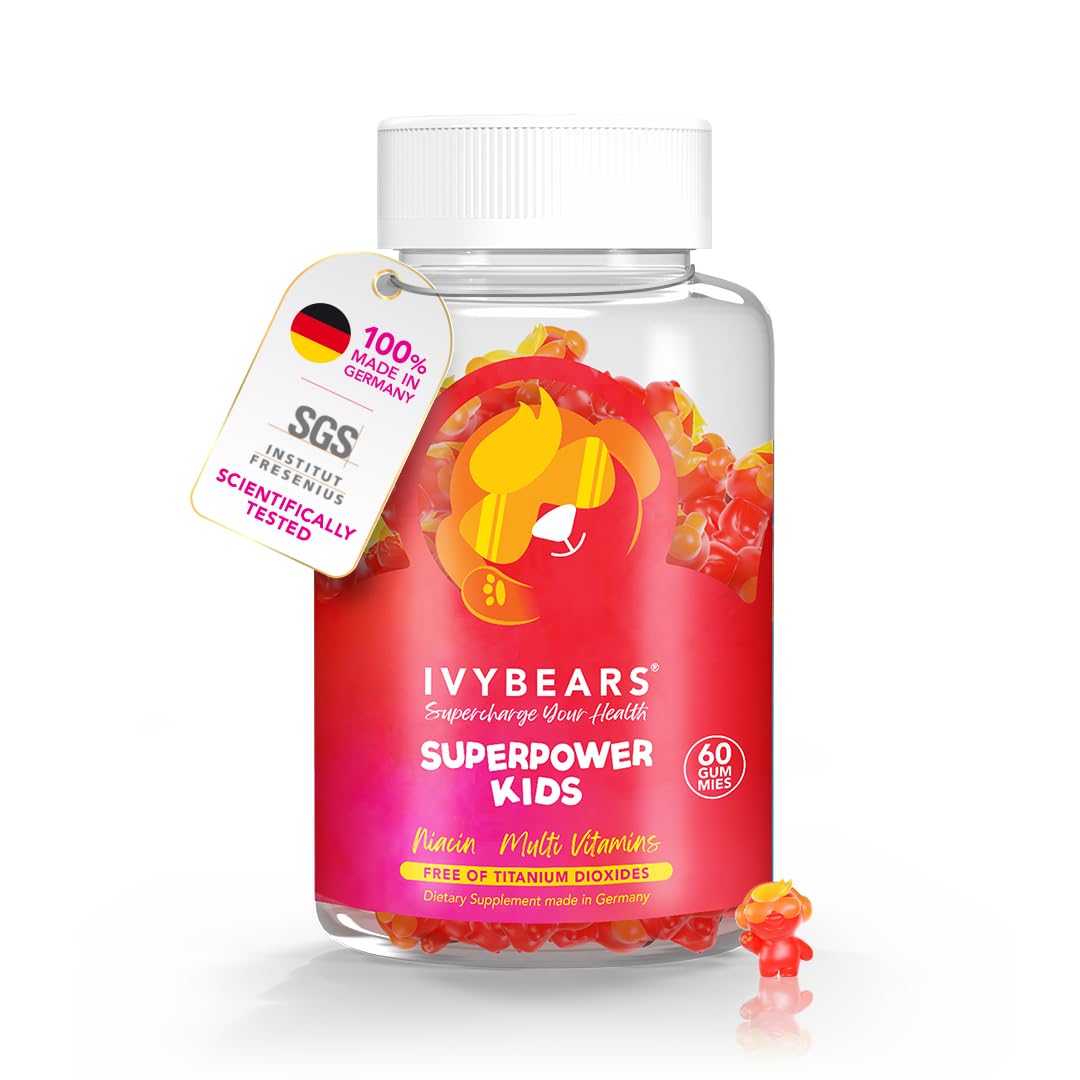 IvyBears® Superpower Kids - Multivitamin Gummies for Immune Support - Strengthen Children's Immune Systems with Vitamins C, D2, B6, A IvyBears uk supplements