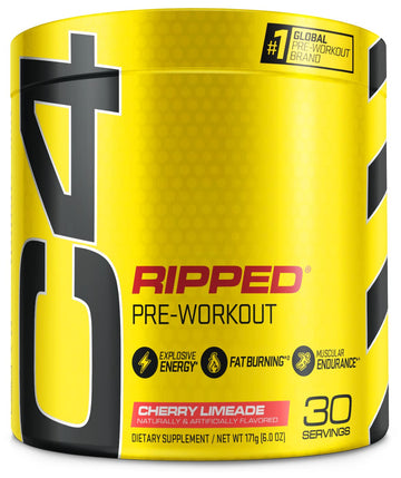 Cellucor C4 Ripped Pre Workout Powder Cherry Limeade | Creatine Free + Sugar Free Cellucor uk supplements