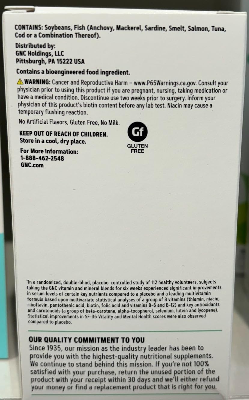 GNC Women's Multivitamin 50 Plus |Supports Bone, Eye, Memory, Brain and Skin Health GNC uk supplements