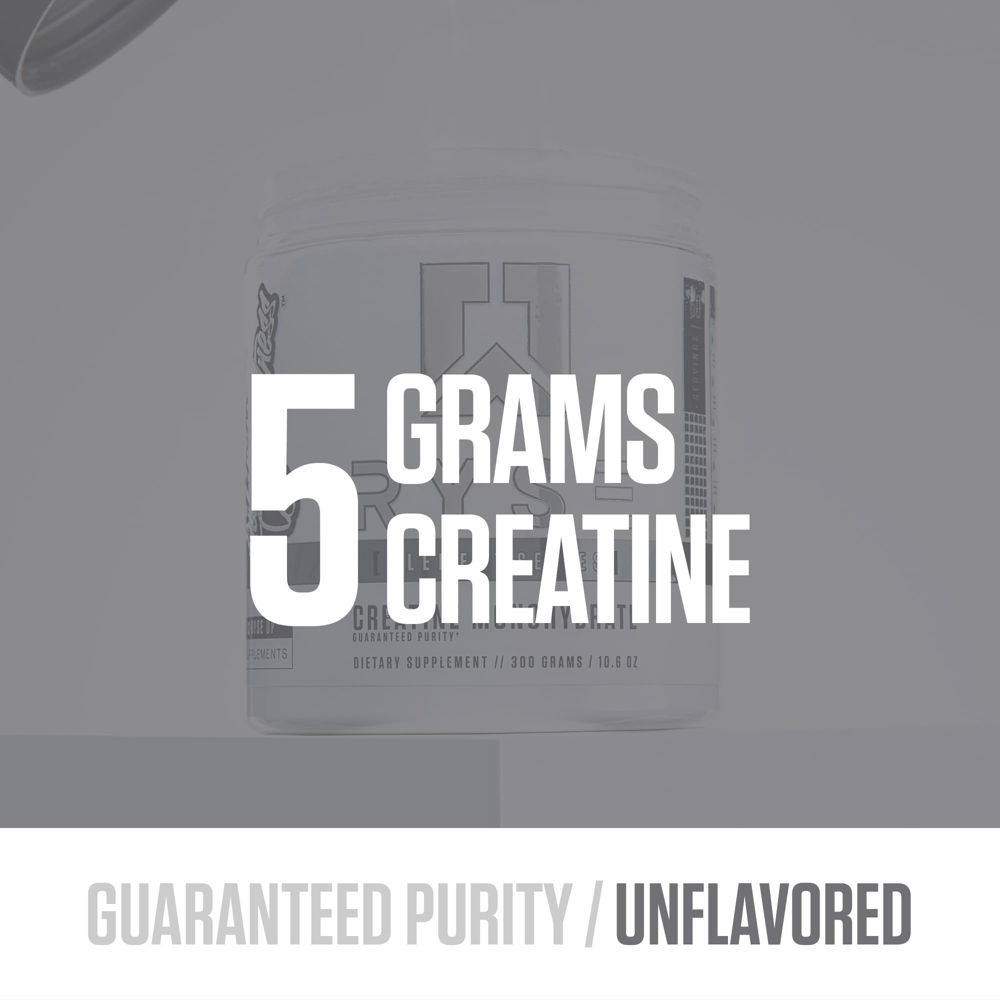 RYSE Creatine Monohydrate Powder - Unflavored - Supports Men & Women Lean Muscle Growth, Strength, Power, and Endurance - Helps Reduce Fatigue and Improve Workout Recovery - 100 Servings. RYSE Up Supplements uk supplements