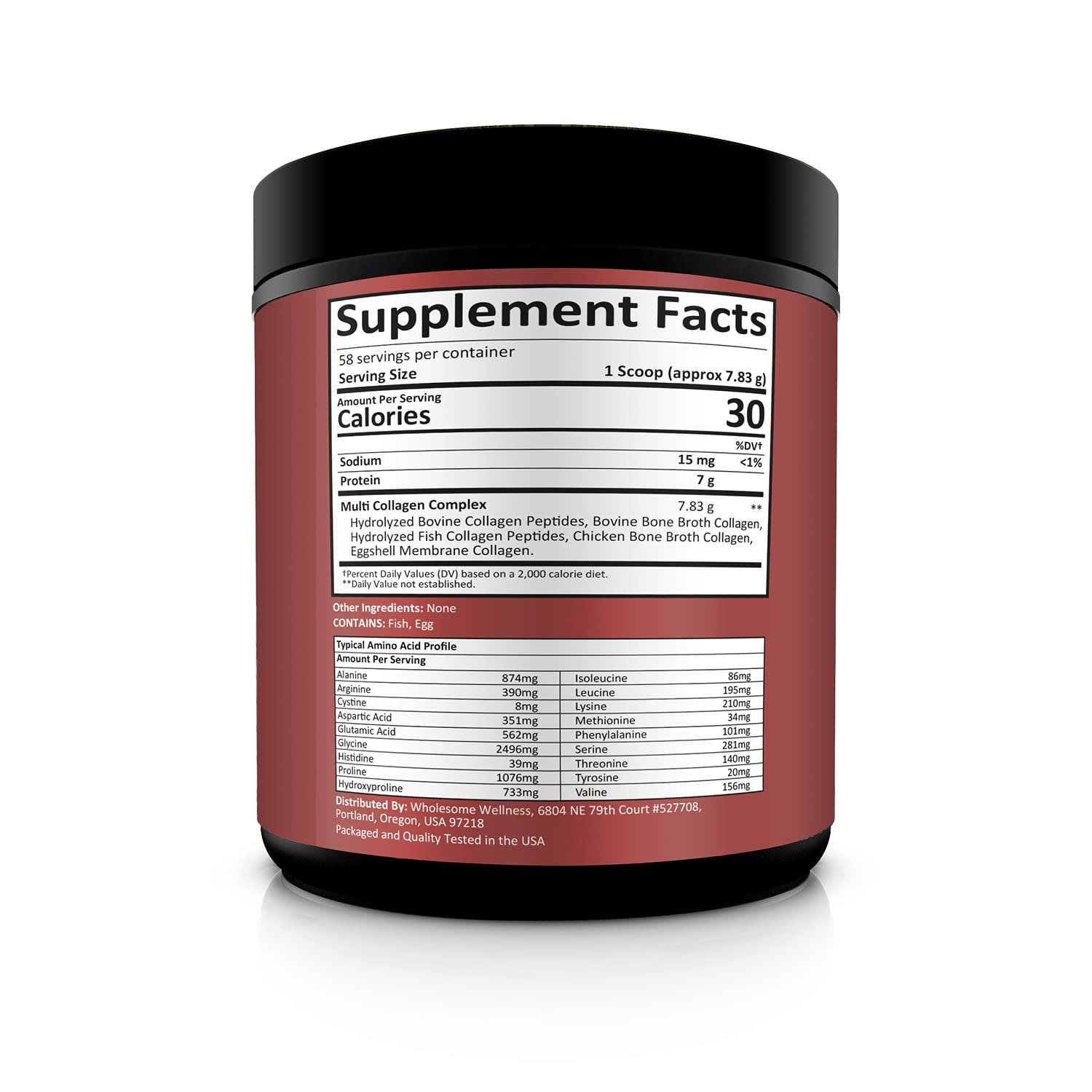 Multi Collagen Protein Powder Hydrolyzed (Type I II III V X) Grass-Fed All-in-One Super Wholesome Wellness uk supplements