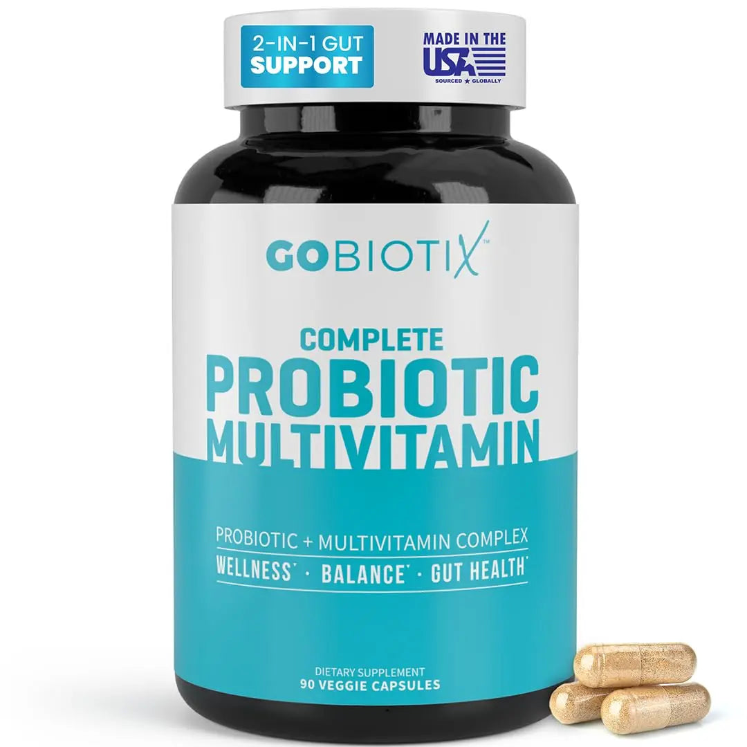 GOBIOTIX Multivitamin with Probiotics and Digestive Enzymes - 25 Billion CFU - Digestive Health, Probiotics for Women and Men GOBIOTIX uk supplements