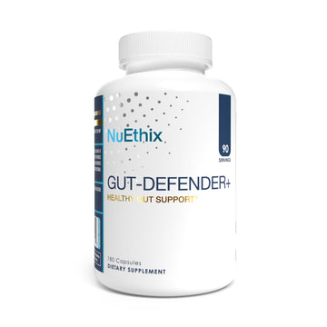 NuEthix Formulations Gut Defender+ Microbiome Balance Dietary Supplement, 180 Capsules, 90 Servings NuEthix Formulations uk supplements