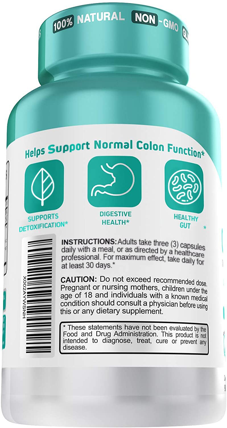 Herbtonics Oxygen Based Colon Cleanse and Detox Digestive System Formula | with Apple Herbtonics uk supplements