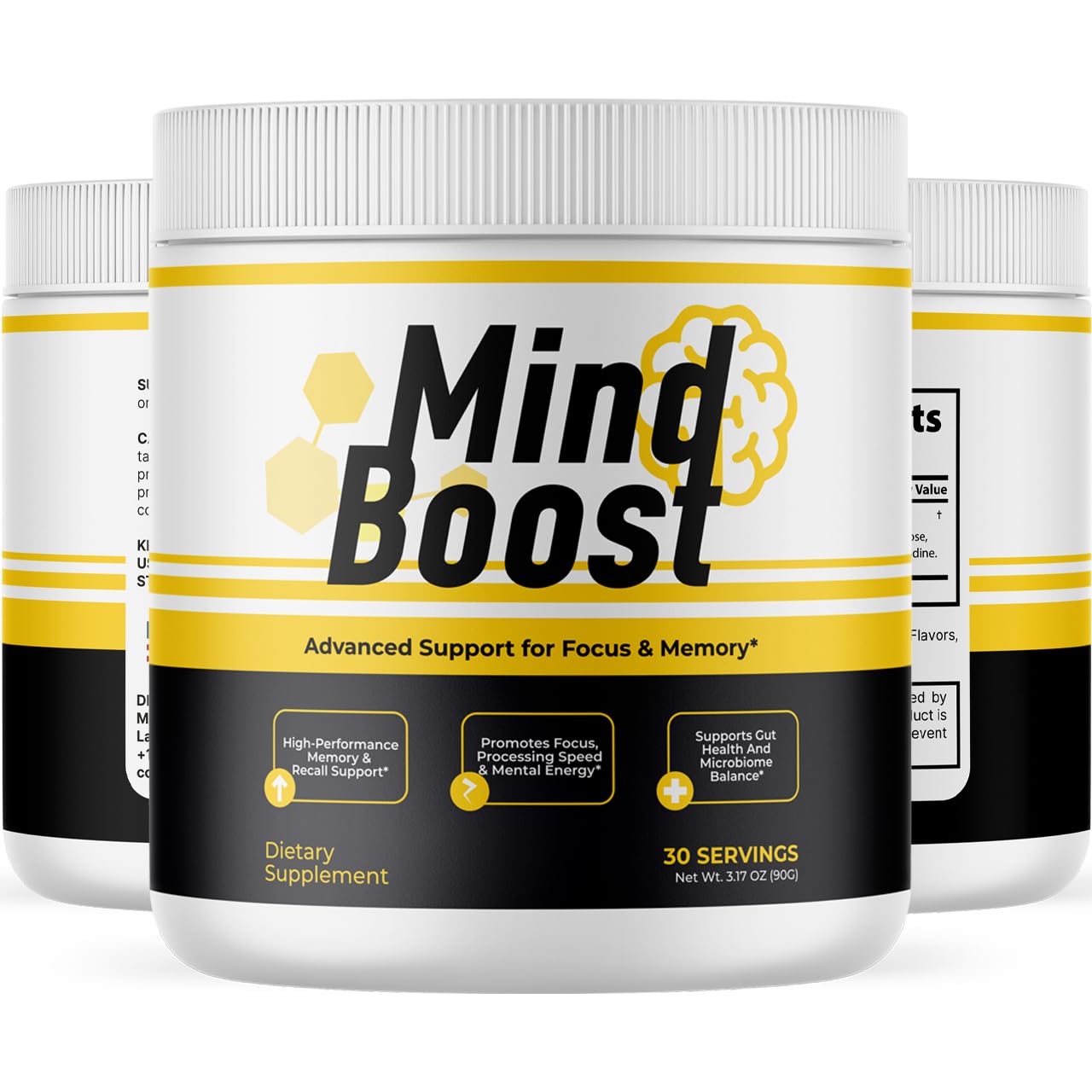 MindBoost Powder - Official Mind Boost Day Supplement, Advanced Nootropic, Premium Formula, Natural Vitamins for Wellness - 1 Bottle for 1 Month VIVALIS uk supplements