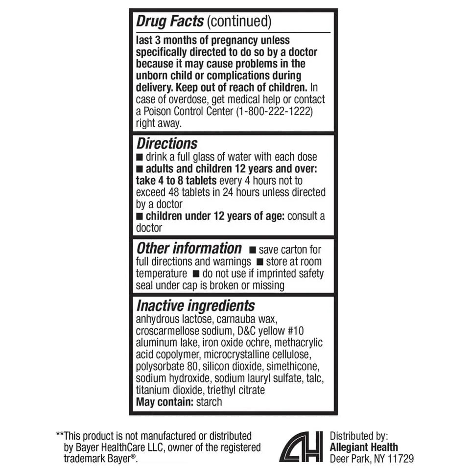 HealthA2Z Aspirin 81mg Low Strength | Enteric Coated | 24 Packs of 40 Counts (960 Tablets Total) | Value Package HealthA2Z uk supplements