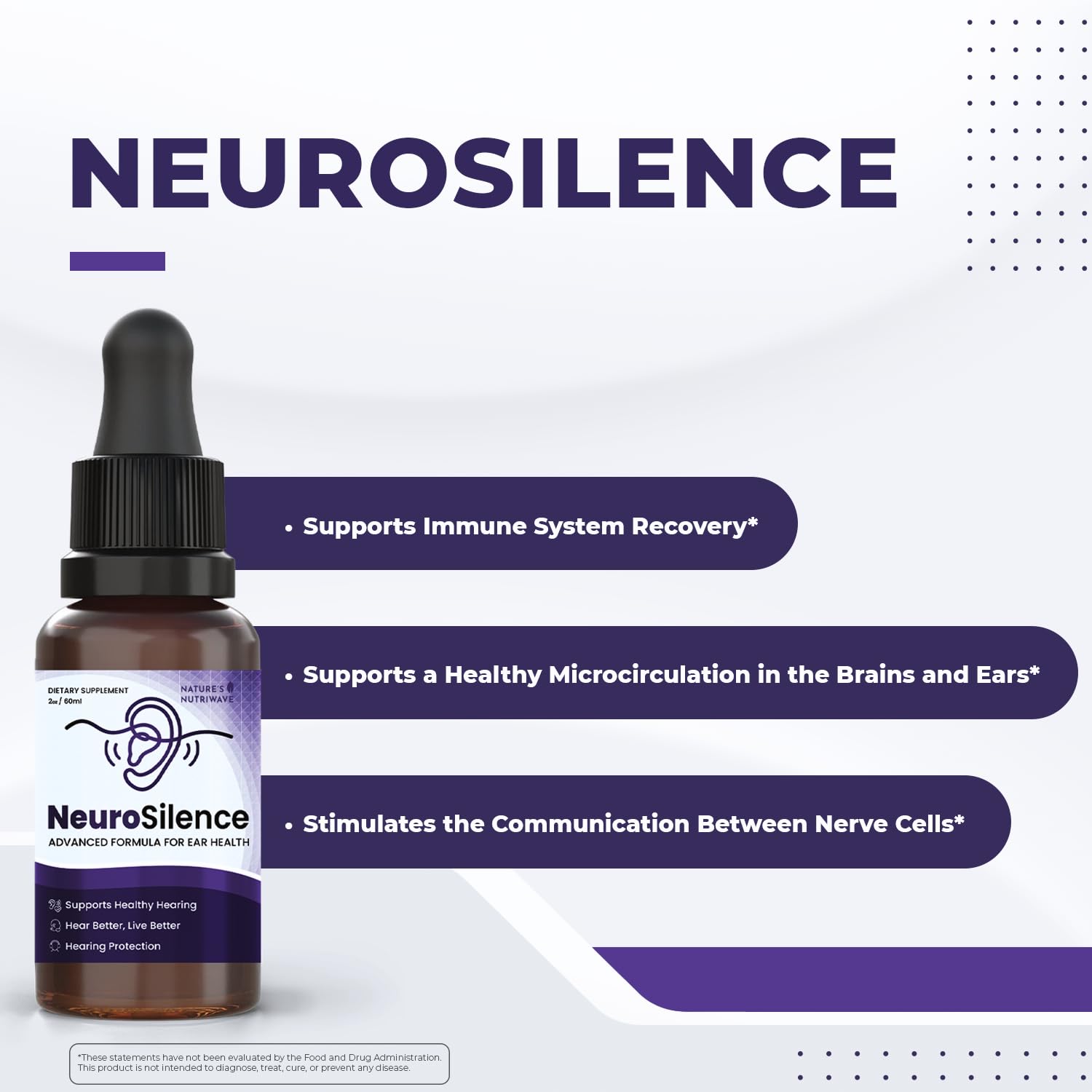 Nature’s NutriWave NeuroSilence Liquid Drops – Natural Botanical Blend – Non-GMO, Easy-to-Use Daily Formula – Made in USA, GMP-Certified Facility – 2oz Bottle, 60 Servings, 1 Month Supply Nature’s NutriWave uk supplements