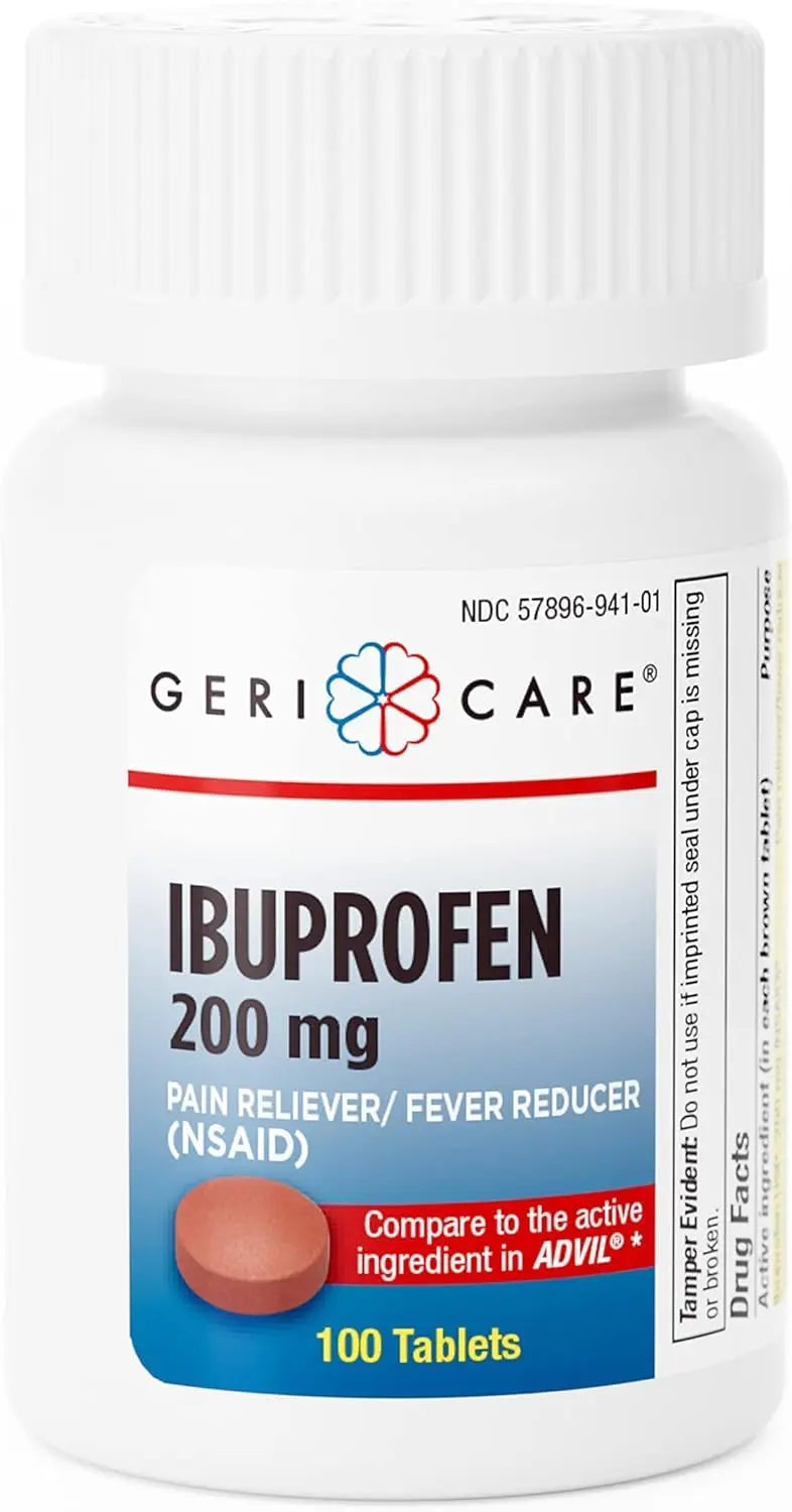 Geri Care IBUPROFEN Pain Relief Tablets (100 Count) GeriCare uk supplements