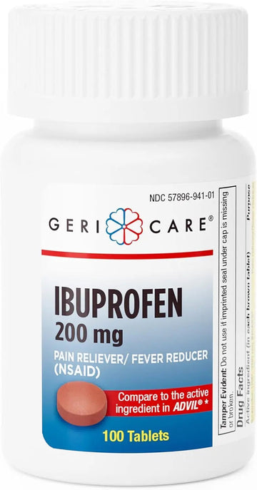 Geri Care IBUPROFEN Pain Relief Tablets (100 Count) GeriCare uk supplements