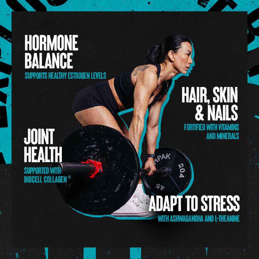 Animal Power Balance – Women's Alpha F Comprehensive Formula – Supports Hormonal Balance, Complexion, Hair, Nails, Mood and Stress, Intestinal Health, & Bone and Joint Health – 30 Packs Animal uk supplements
