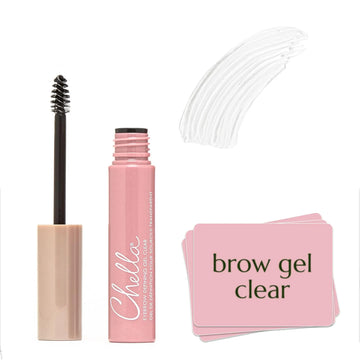 Chella Eyebrow Gel, Defining Clear Eyebrow Gel - Lightweight Formula for Natural, Long Lasting Makeup - Vegan, Cruelty Free, Paraben Free, Gluten Free Chella uk supplements