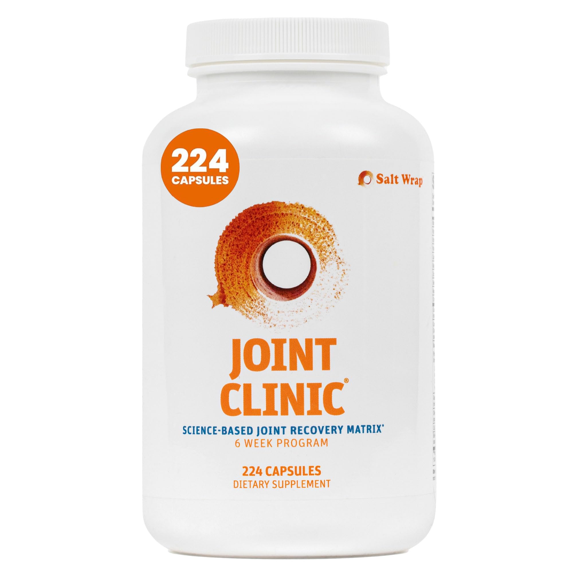 SaltWrap Joint Clinic - Multivitamin for Joint Health and Recovery - with Type II Collagen, C3 Turmeric, Cissus, and Hyaluronic Acid - 224 Capsules SaltWrap uk supplements