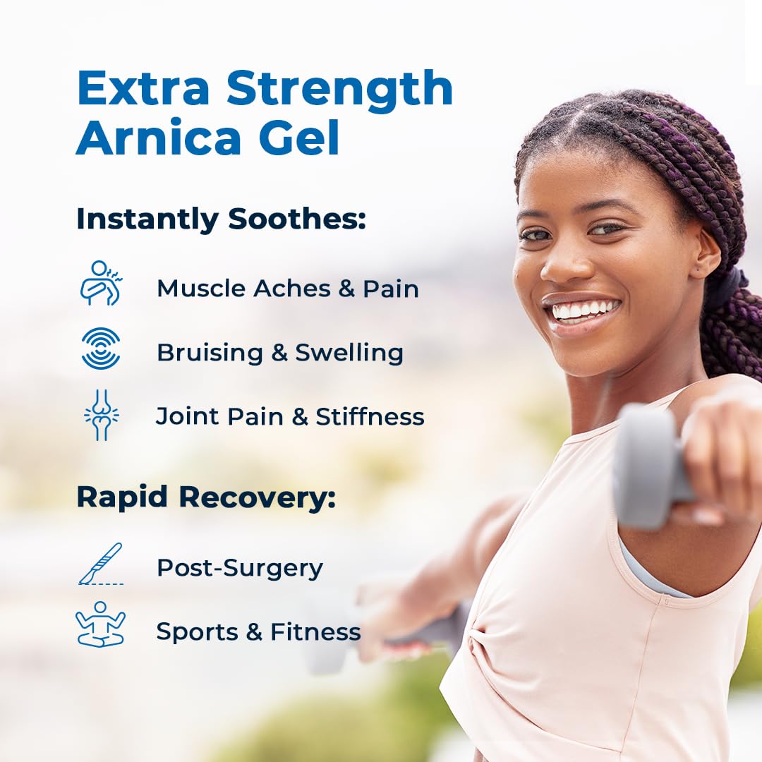 VitaMedica Arnica Gel Plus 15 Healing Plant Compounds, Extra Strength Formula for Bruising, All-Natural Plant-Based Topical Gel VitaMedica uk supplements