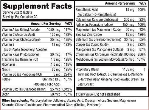 NeoVitin Women's 50+ Formula Multivitamin with Brilliant Blend - Daily Nutritional Support for Women Over 50 (60 Count) NeoVitin uk supplements