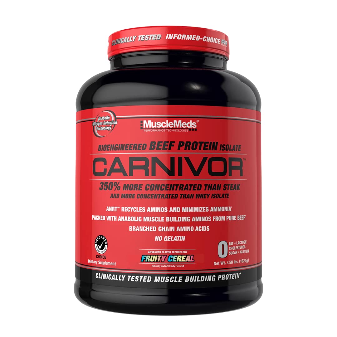 MuscleMeds Carnivor Beef Protein Isolate Powder, Fruit Punch, 4 lb MuscleMeds uk supplements