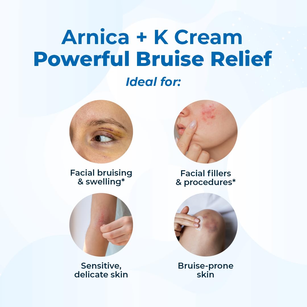 VitaMedica Arnica + Vitamin K Bruise Recovery Cream for Face & Under-Eye, Sensitive-Skin Formula, Post-Procedure Support, 0.5 oz VitaMedica uk supplements